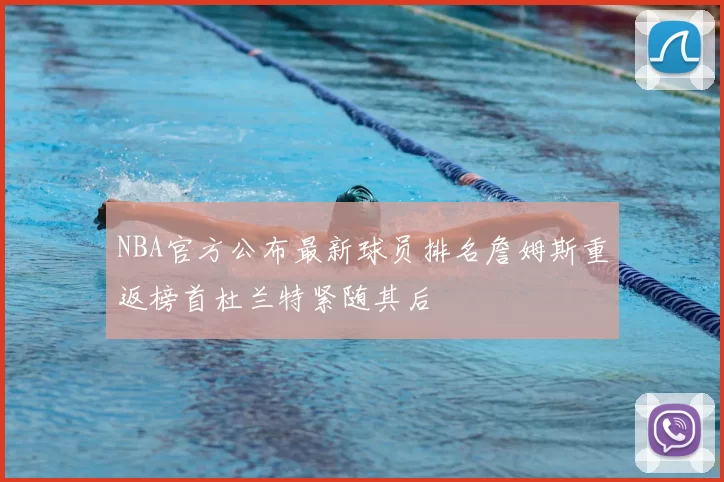 NBA官方公布最新球员排名詹姆斯重返榜首杜兰特紧随其后