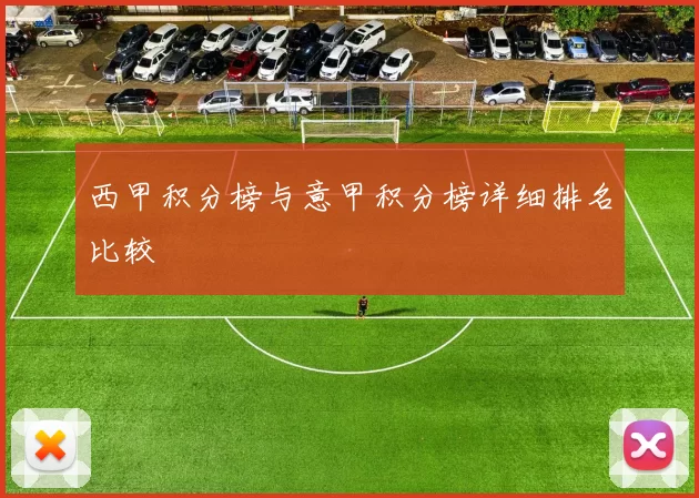 西甲积分榜与意甲积分榜详细排名比较